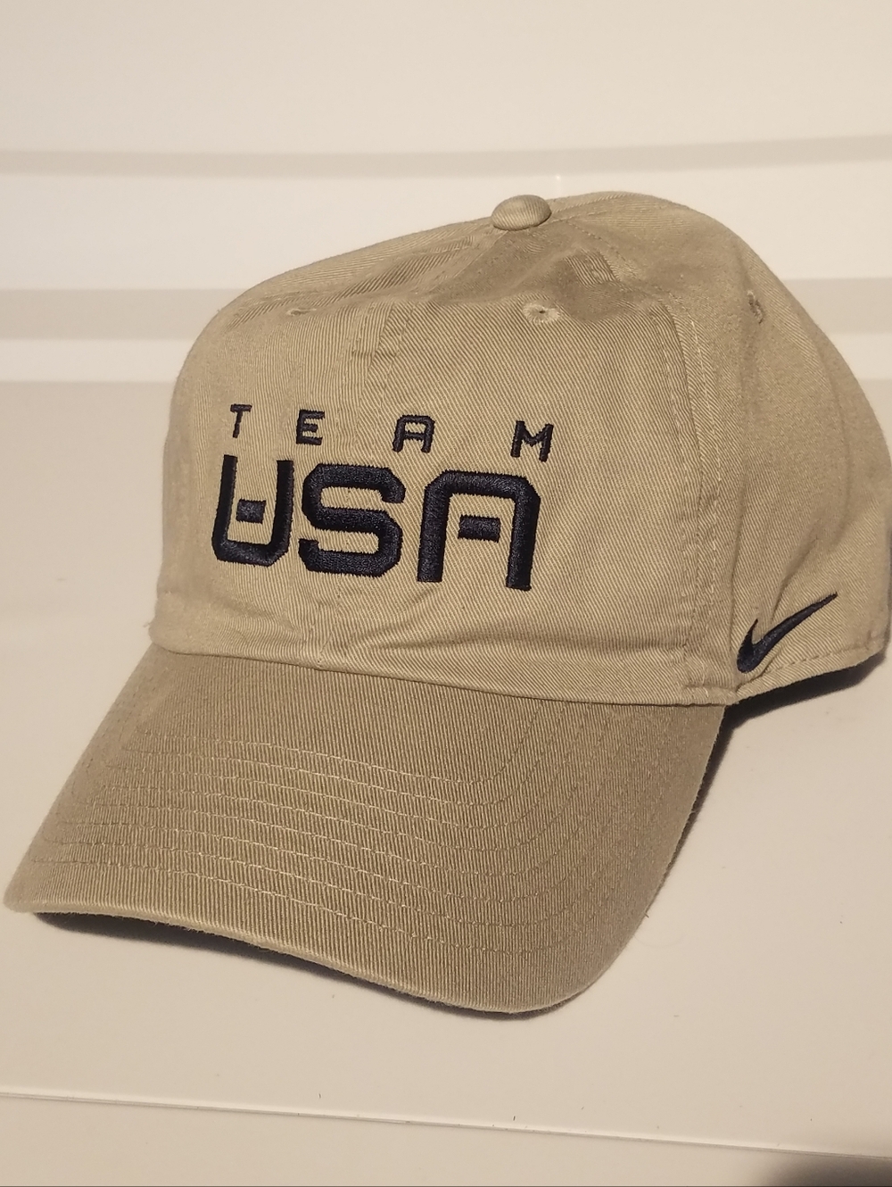 Men Nike Team USA Olympic Heritage 86 Tan Cap Hat Adjustable